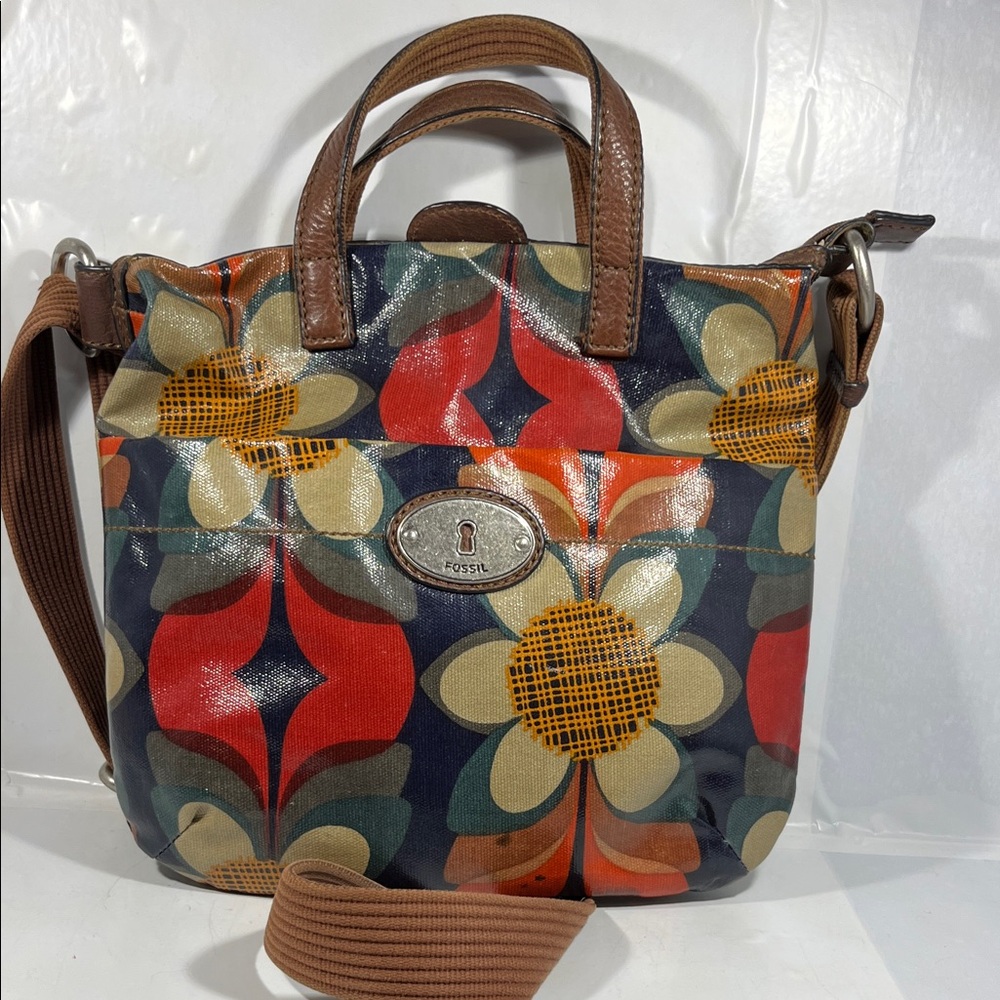 Fossil Women's Multicolor Floral Crossbody Bag